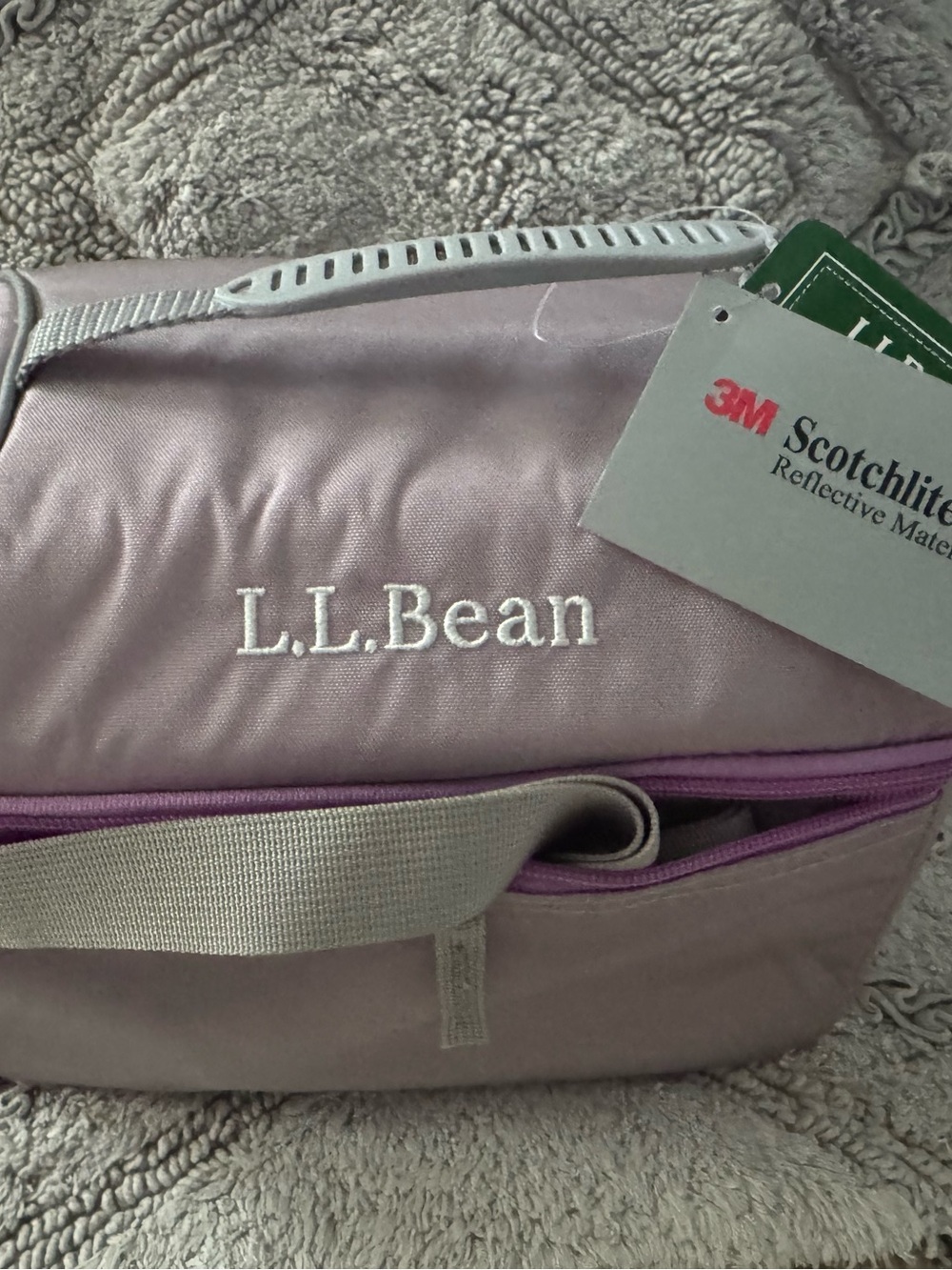 L.L. Bean Lilac and Purple Insulated Lunch Tote